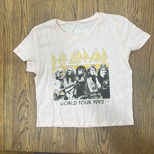 Def Leppard Crop Top